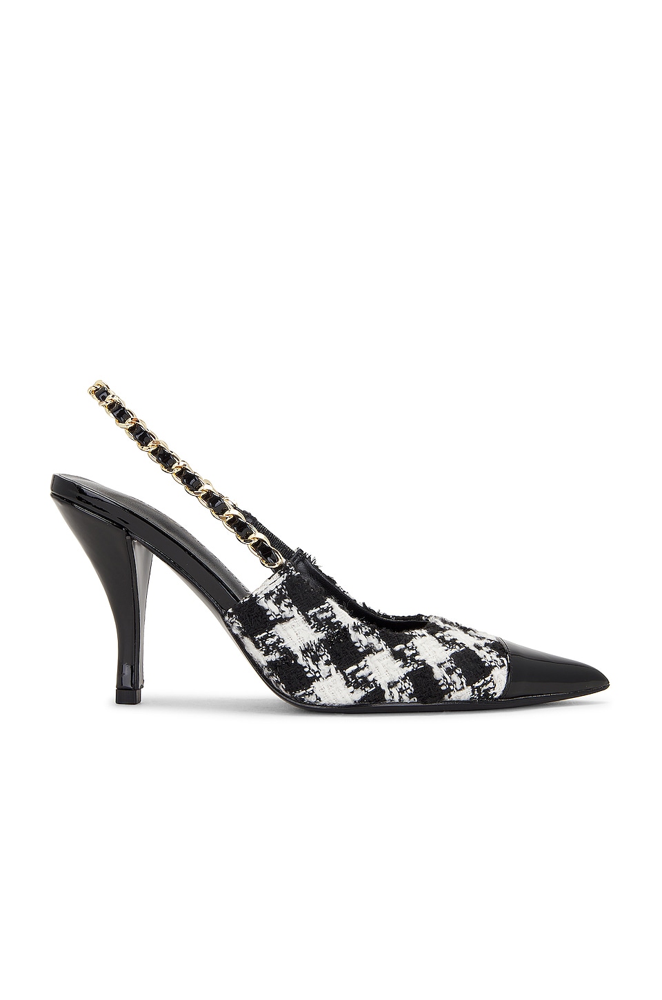 Image 1 of Chain Sling Back in Houndstooth