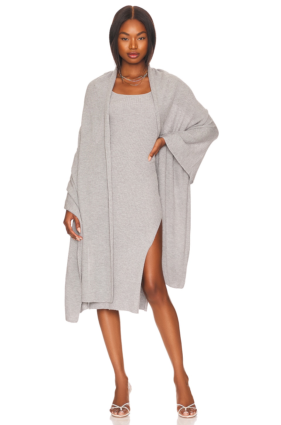 lpa salmah dress with detachable shawl