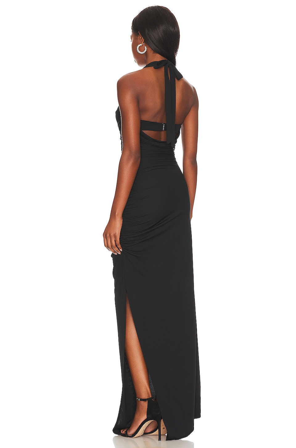 LPA Naima Ruched Maxi Dress