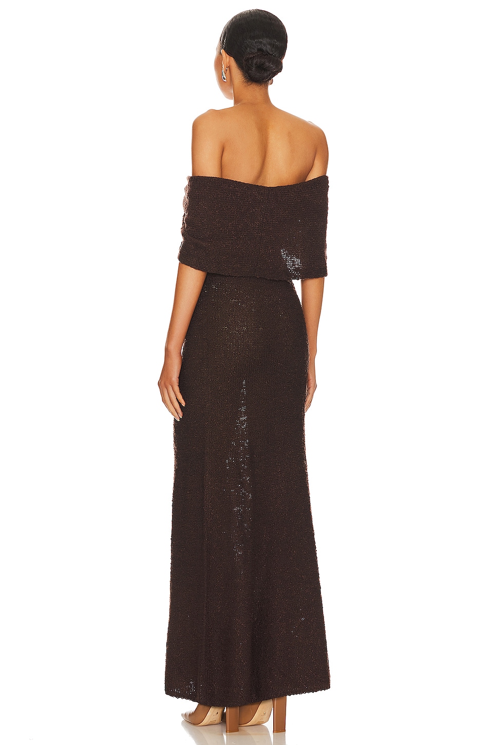 LPA Caley Maxi Dress in Dark Brown | REVOLVE