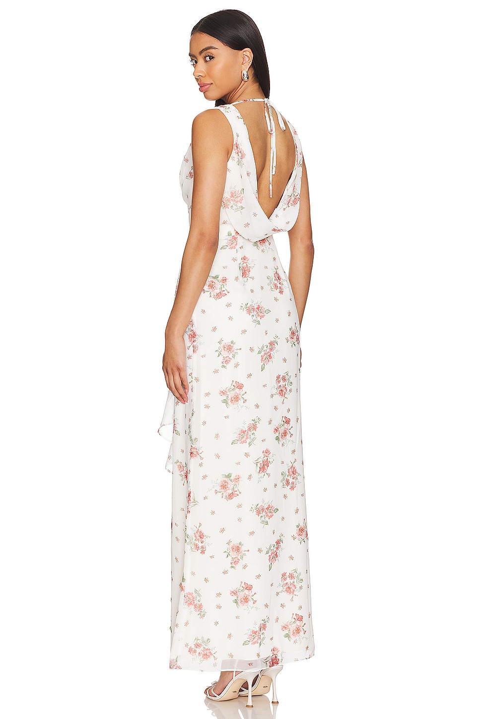 LPA Liv Draped Maxi Dress