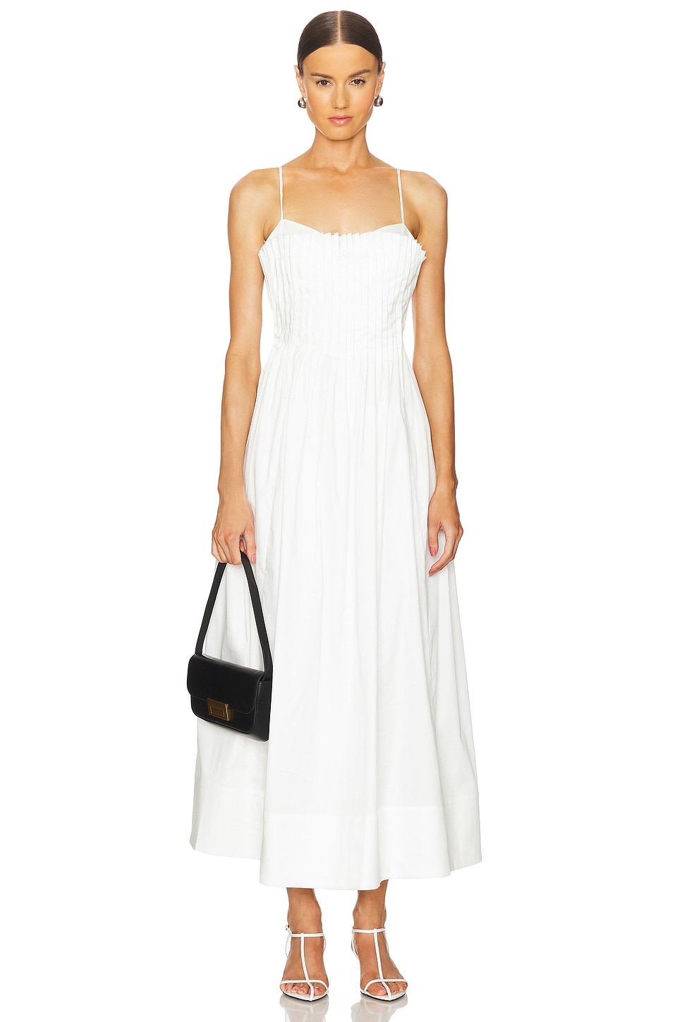 LPA Annalie Midi Dress in White - size XS LPA Annalie Midi Dress in White - size XS
