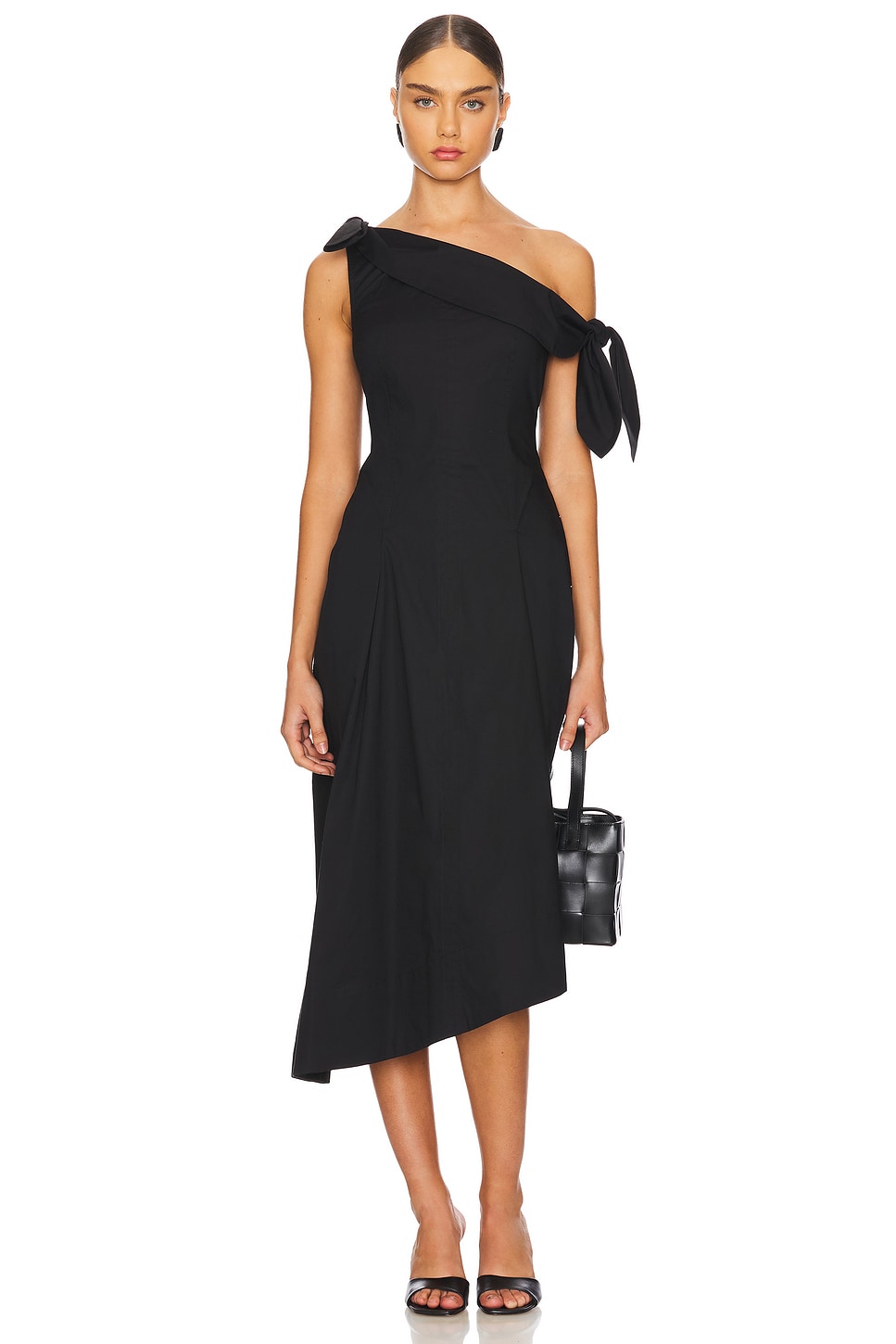 LPA Eloise Midi Dress in Black | REVOLVE