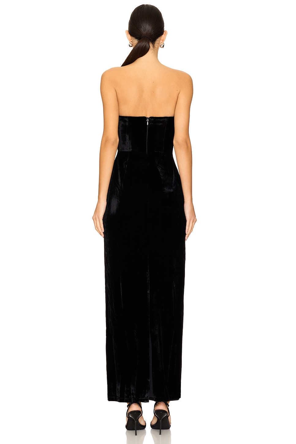orange halter neck dress Eleanora Plunge Mini Dress