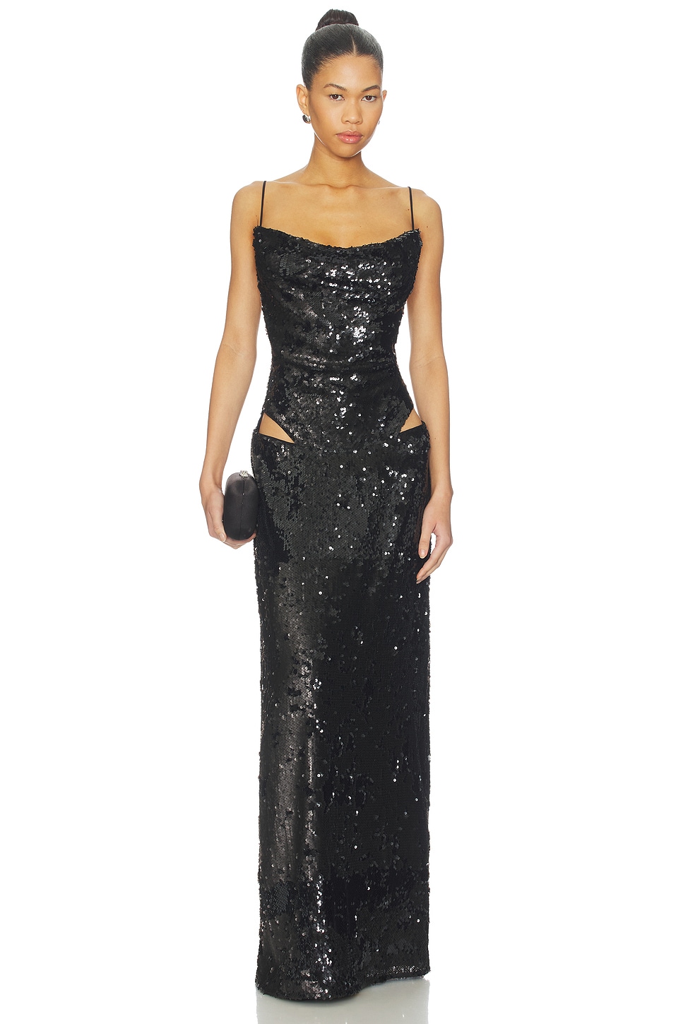 Ava Maxi Dress in Black View 1 of 4