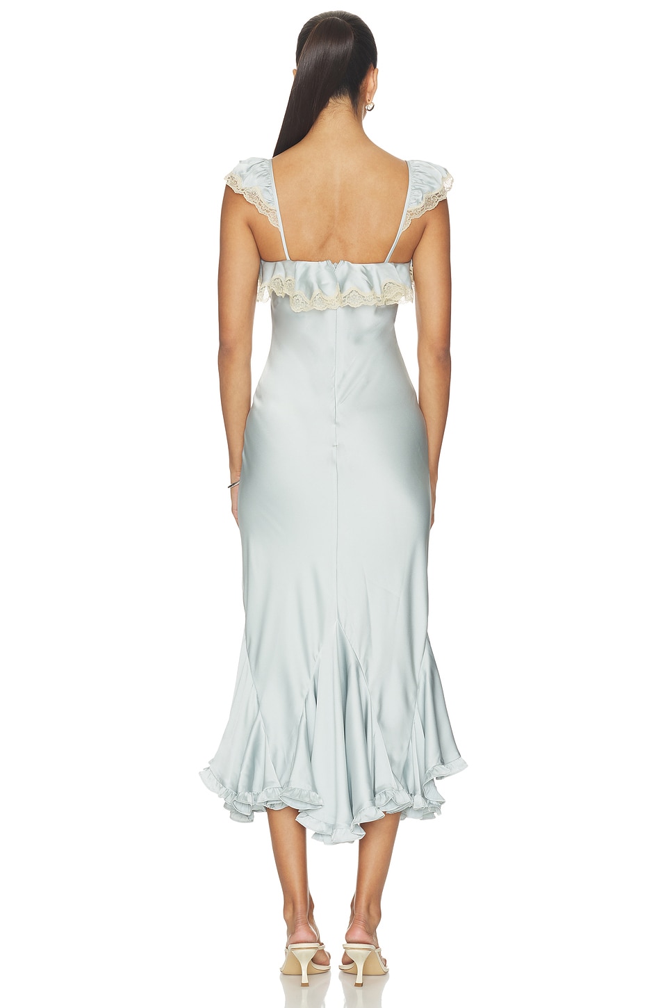 lpa gracie midi dress LPA Gracie Midi Dress in Off White