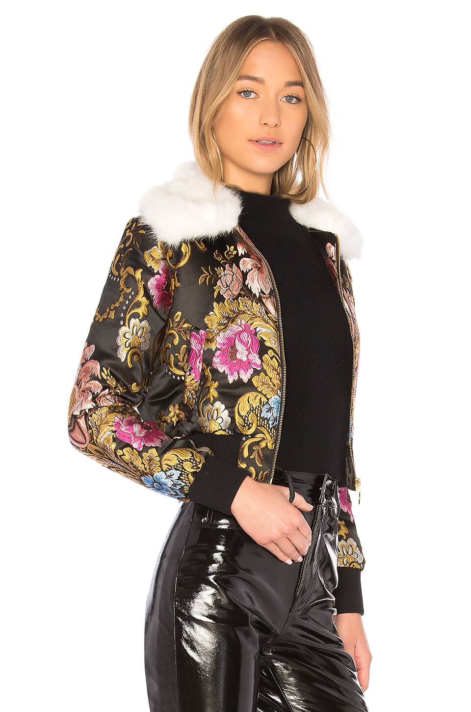 LPA Jacket 618 in Black Floral