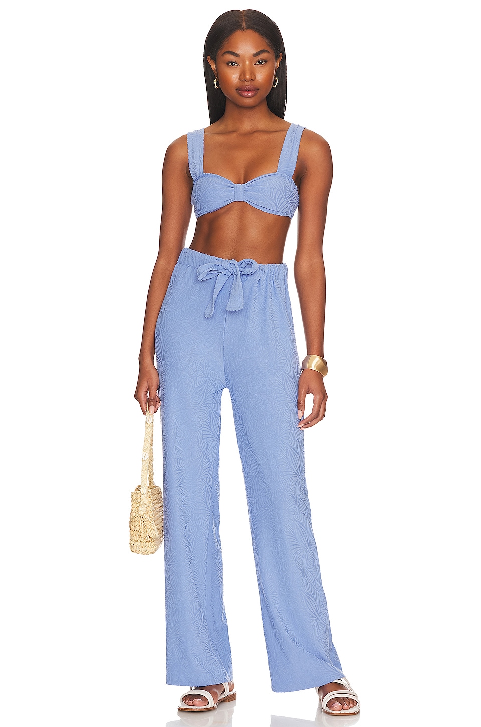 Periwinkle Drawstring Croptop hot