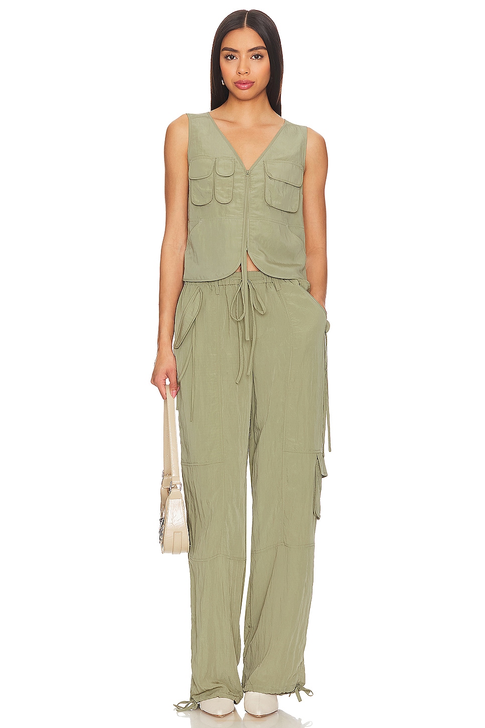 LPA Sojinita Parachute Pant in Sage | REVOLVE