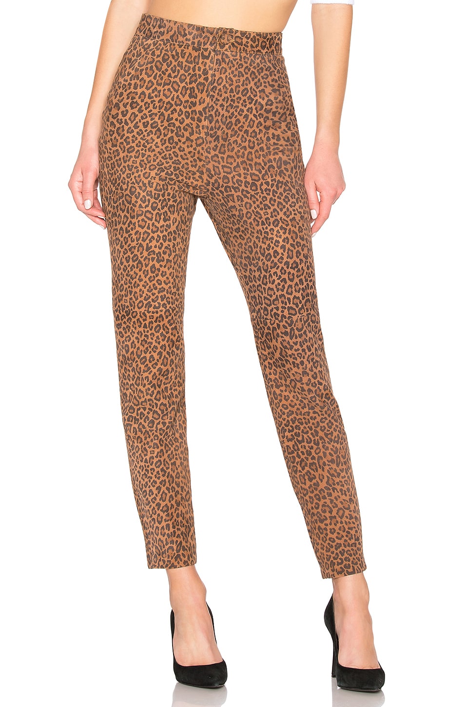 LPA Leopard Leather Pant in Leopard 
