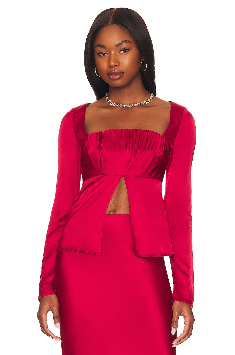 Image 1 of Preston Blouse in Red