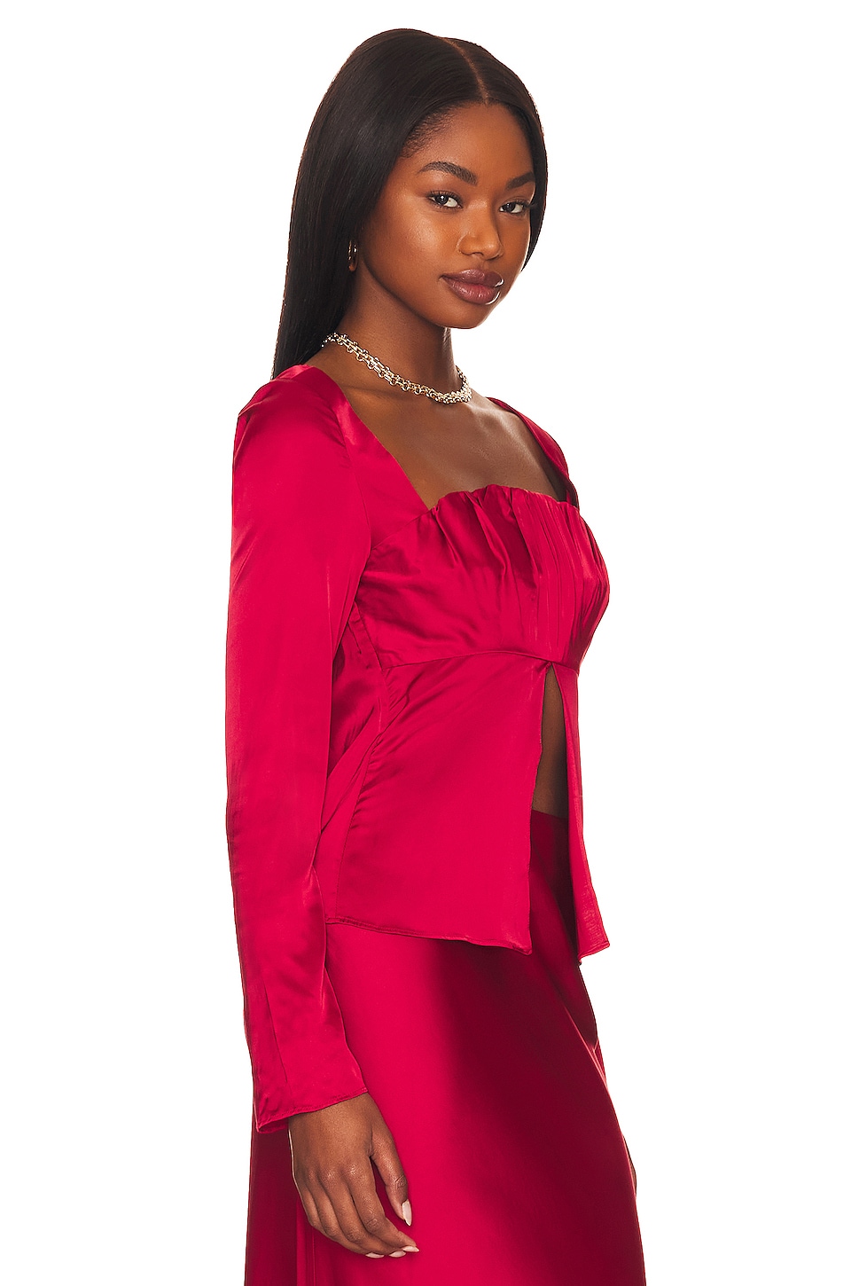 LPA Preston Blouse in Red