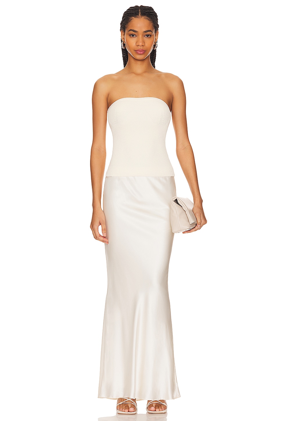 LPA Melora Knit Tube Top in Ivory | REVOLVE