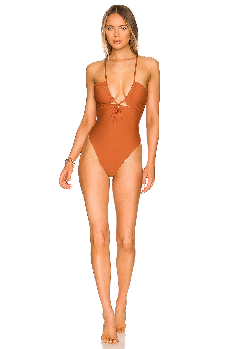 One-Piece Swimsuit O'Lo Tan Plaid – O'Lo Beach
