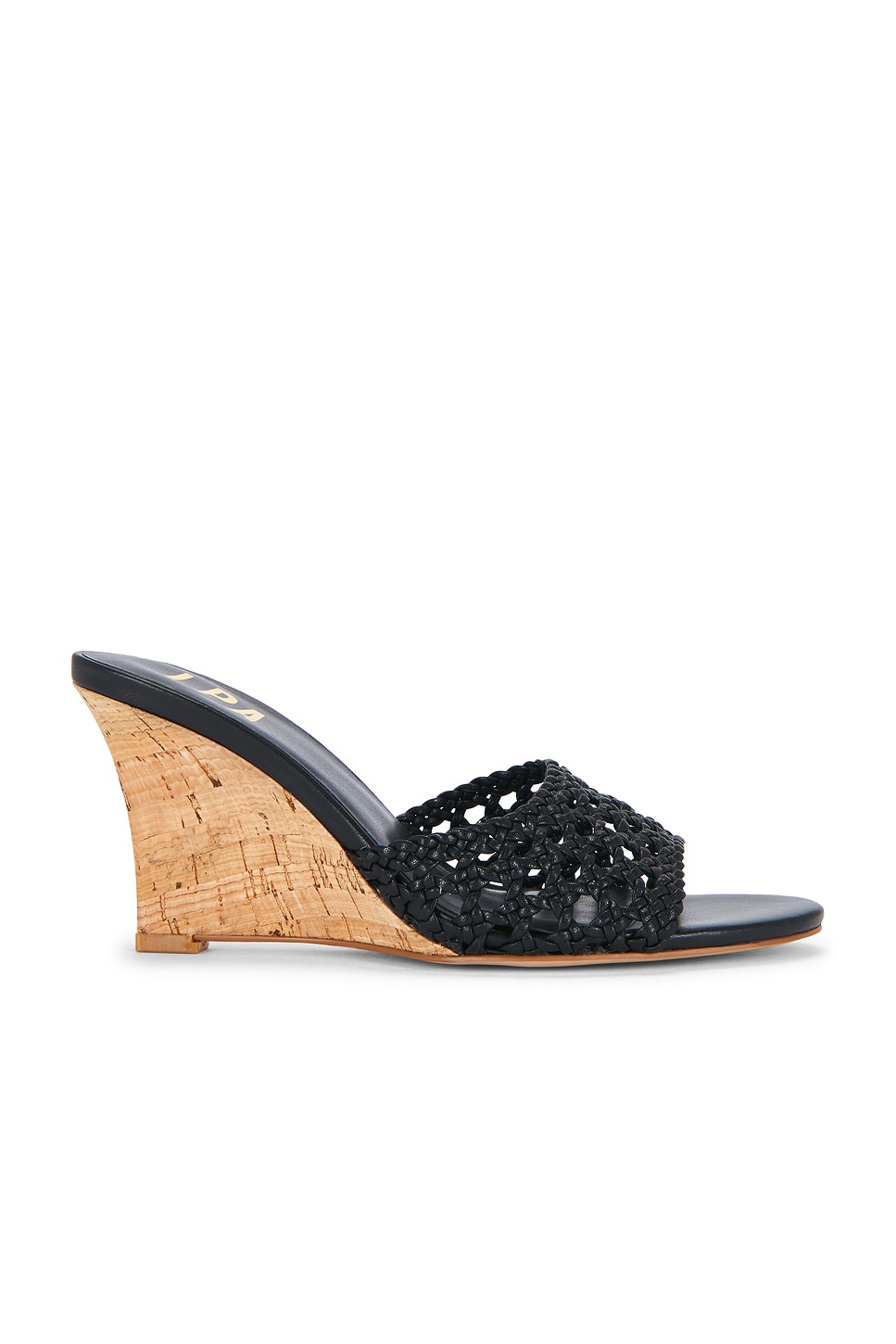Cane Weave Wedge in Black View 1 of 5