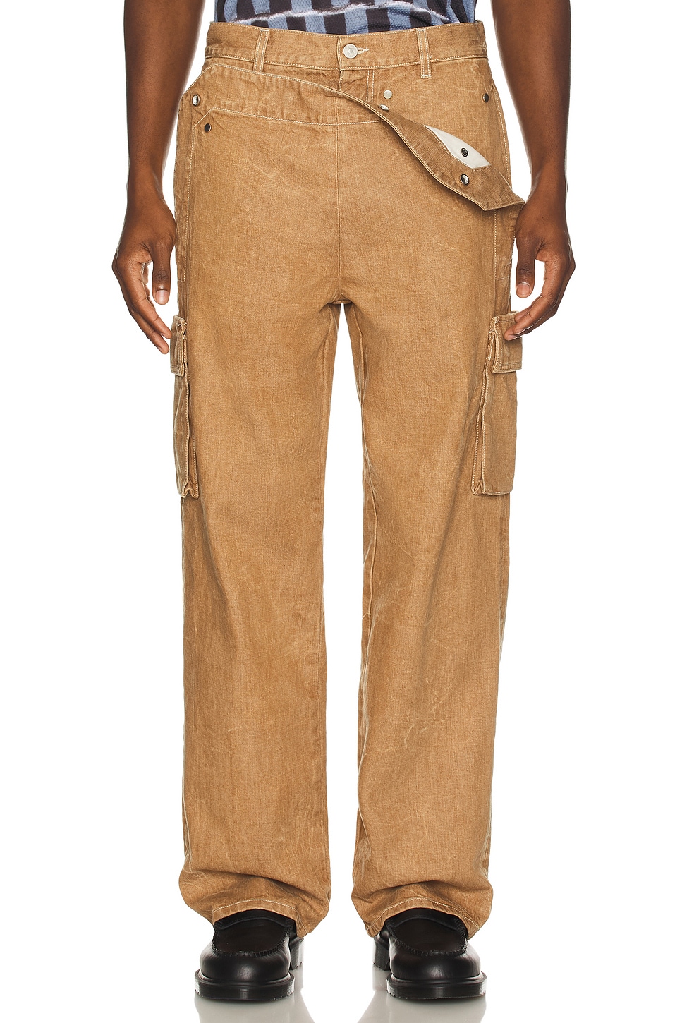 Peek-A-Boo Denim Trouser - Thumbnail 4