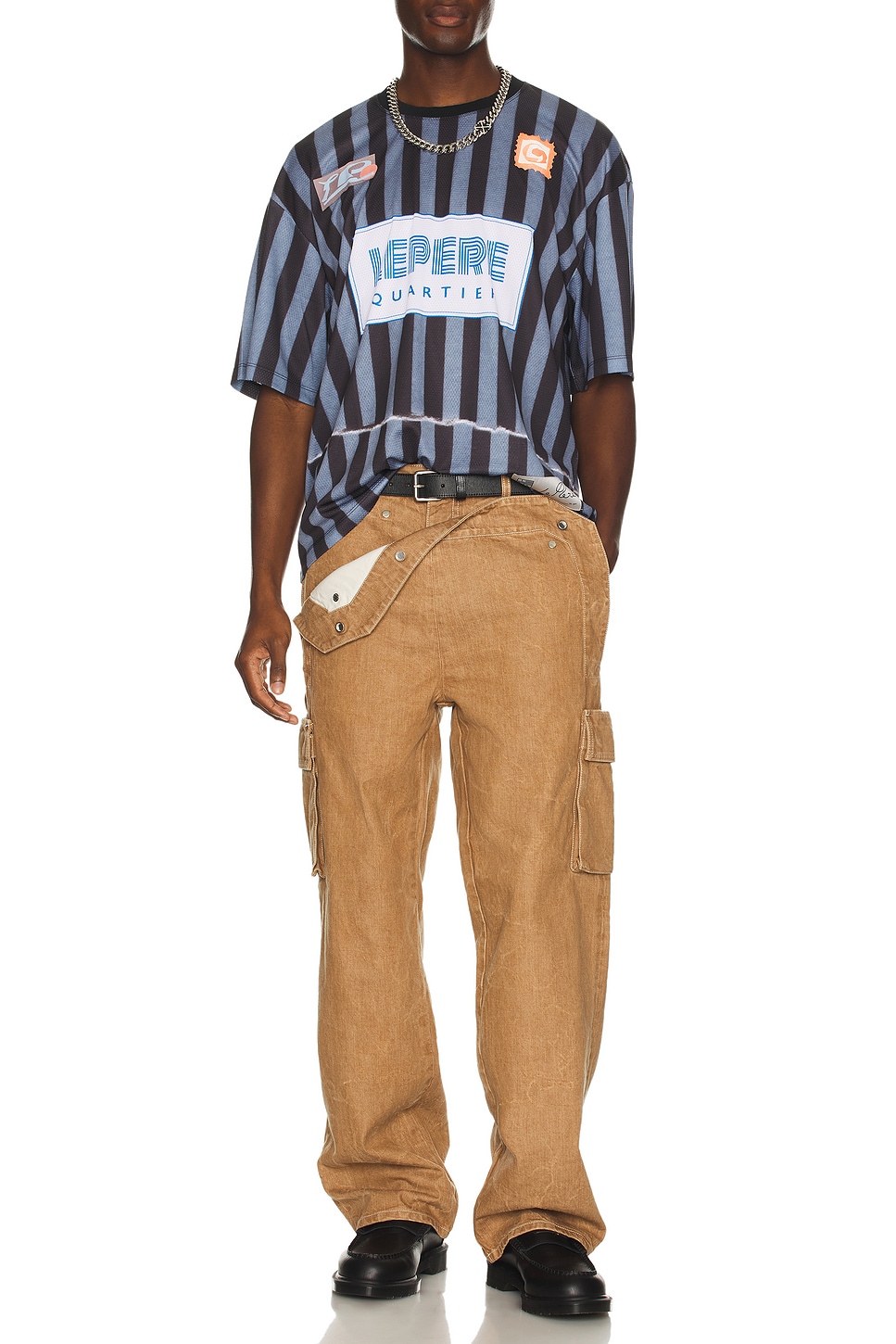 Peek-A-Boo Denim Trouser - Thumbnail 6