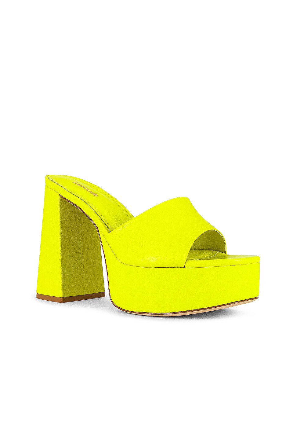 Larroude Dolly Mule in Lemon