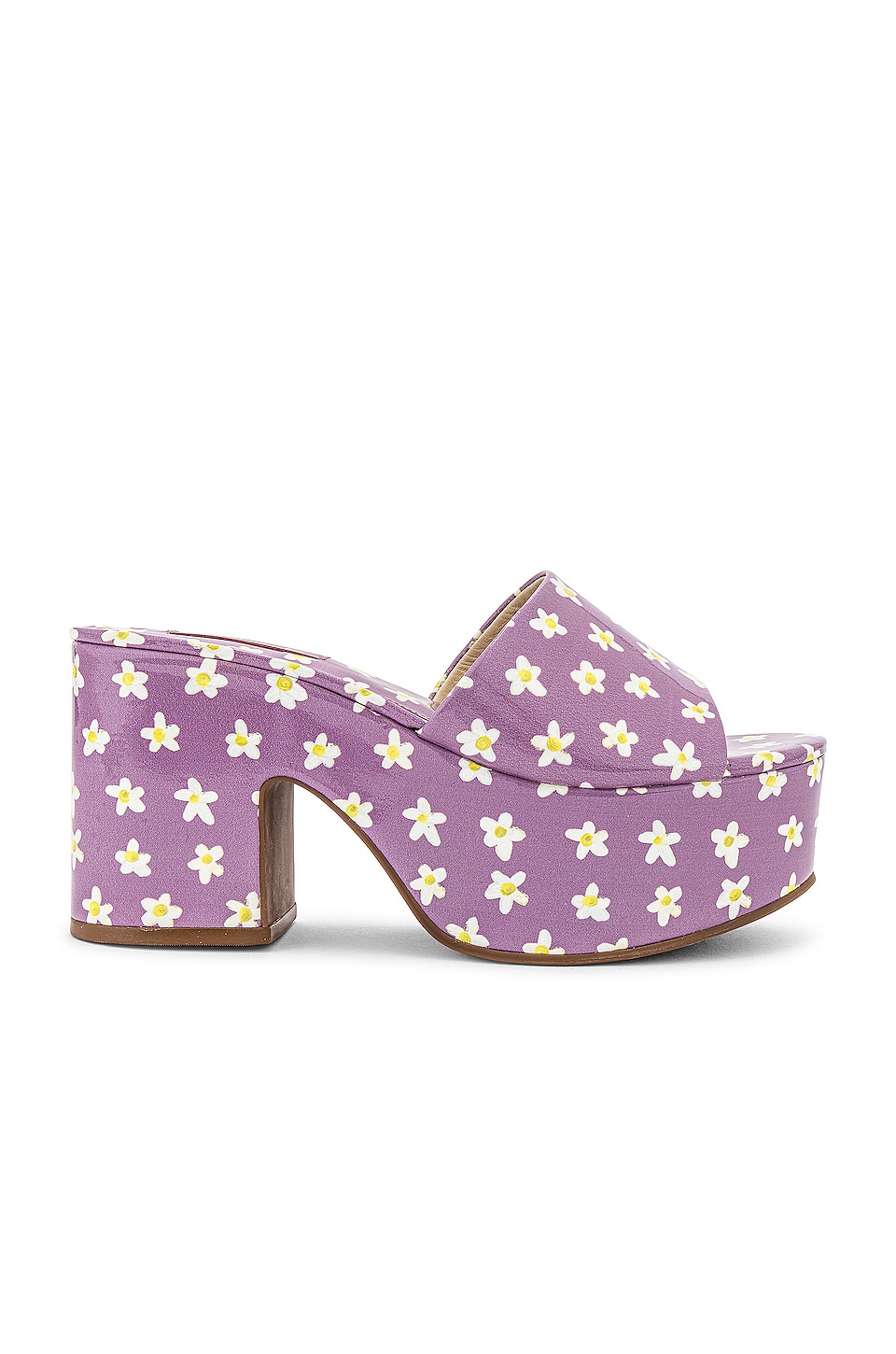 Larroude The Miso Platform Sandal in Lavender Floral | REVOLVE
