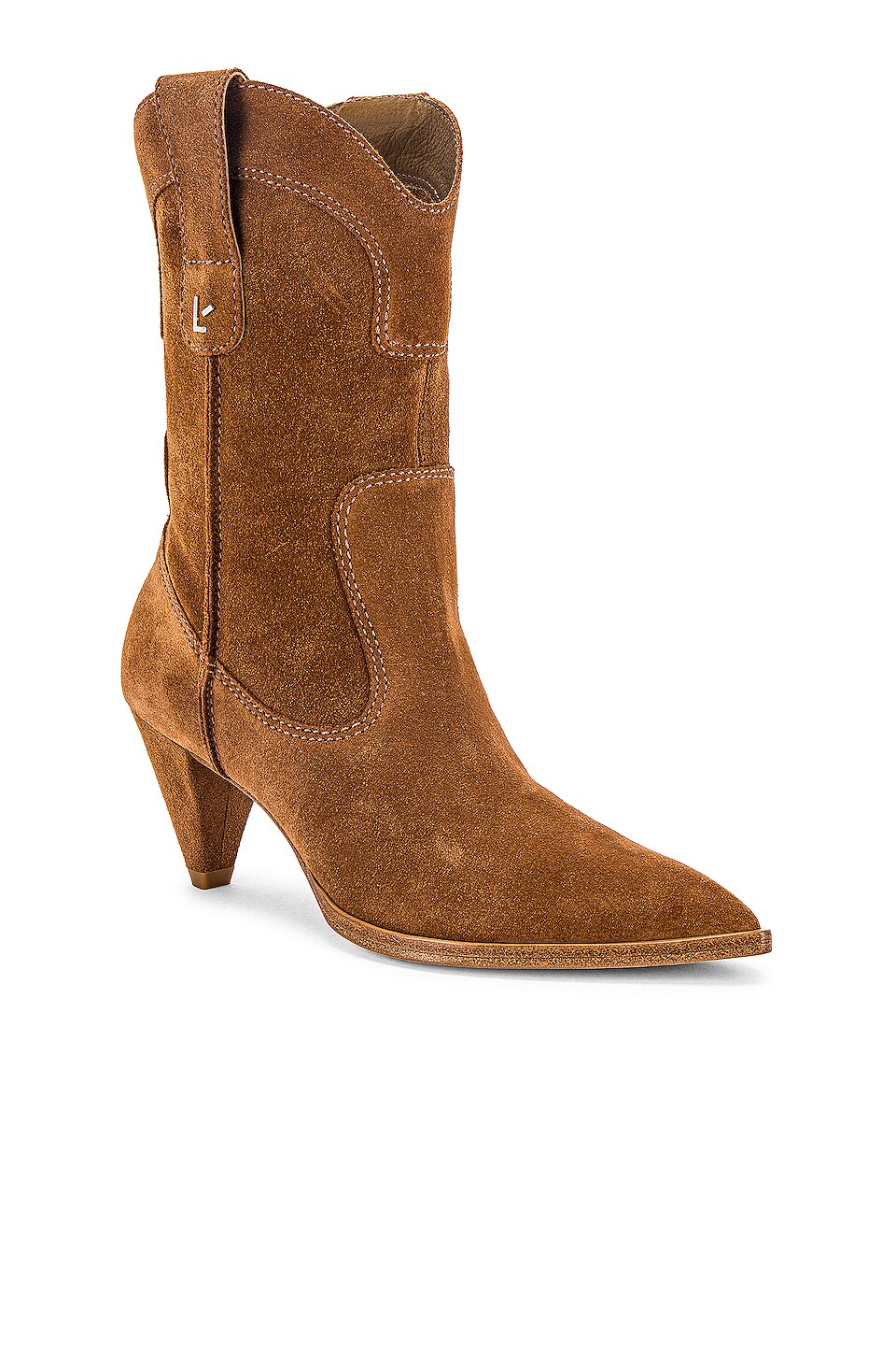 Larroude Thelma Bootie in Tobacco