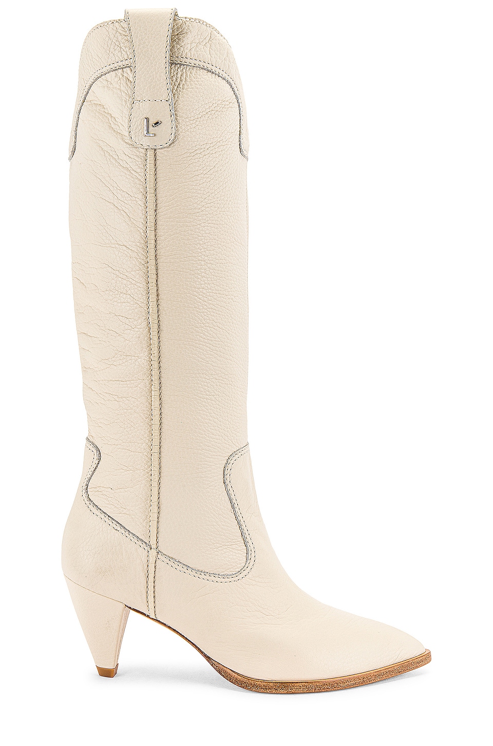 Larroude Louise Boots in Ivory