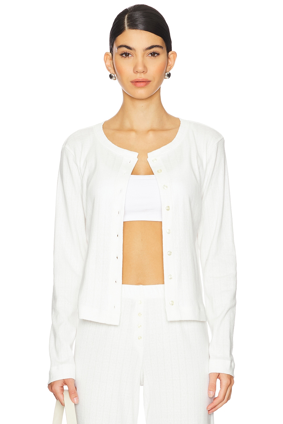Pointelle Classic Cardigan