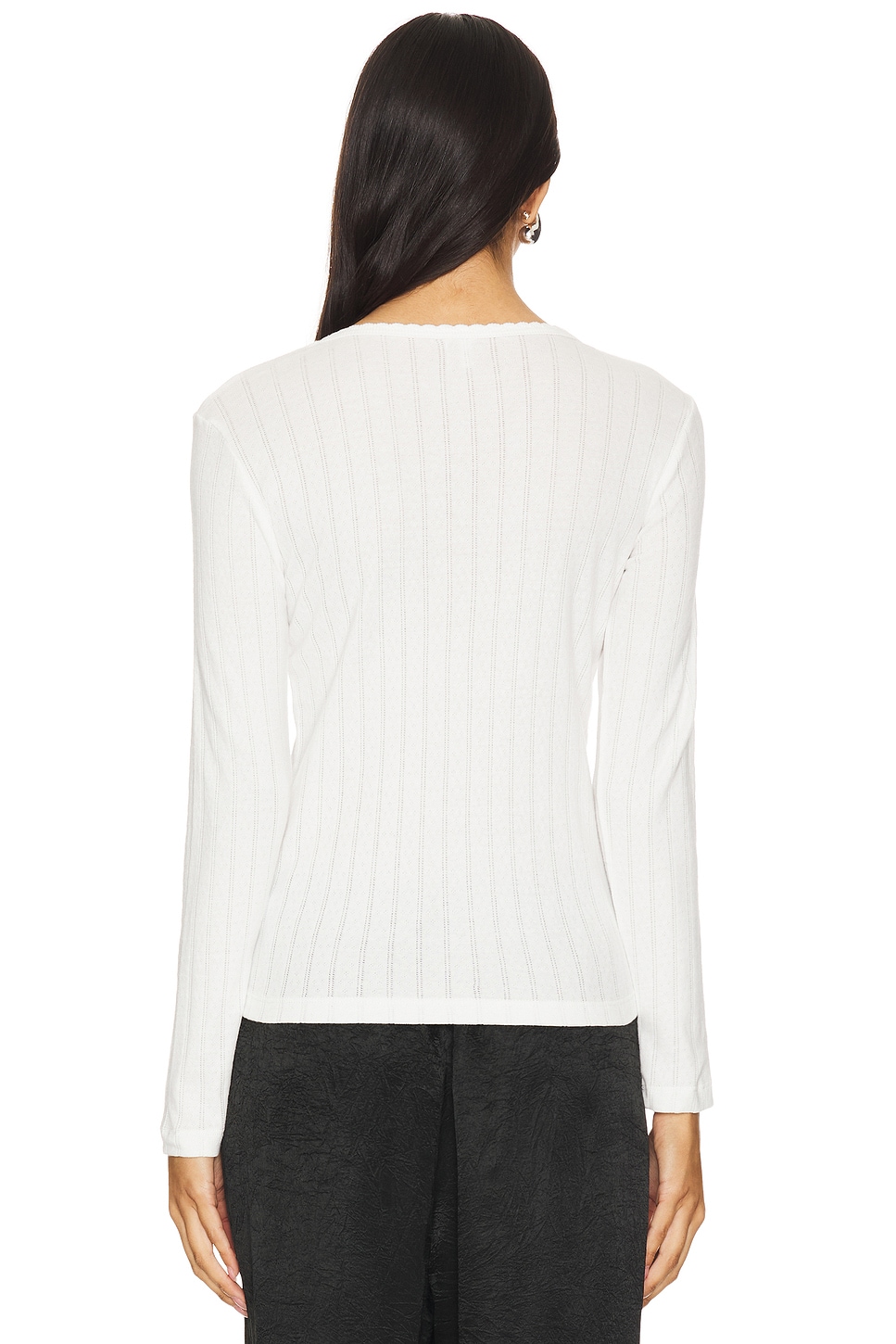 LESET Pointelle Long Sleeve