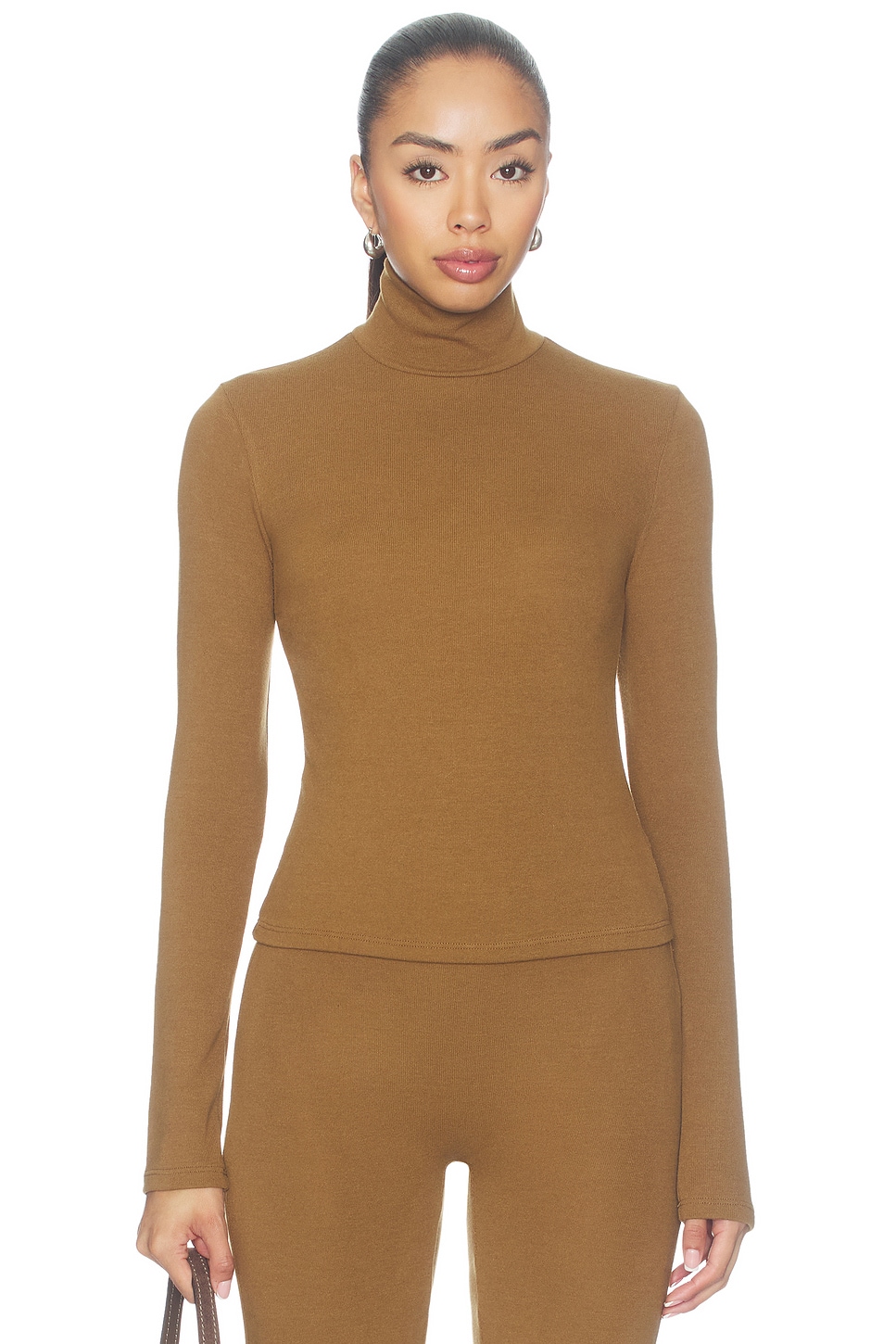 LESET Lauren Long Sleeve Turtleneck Top
