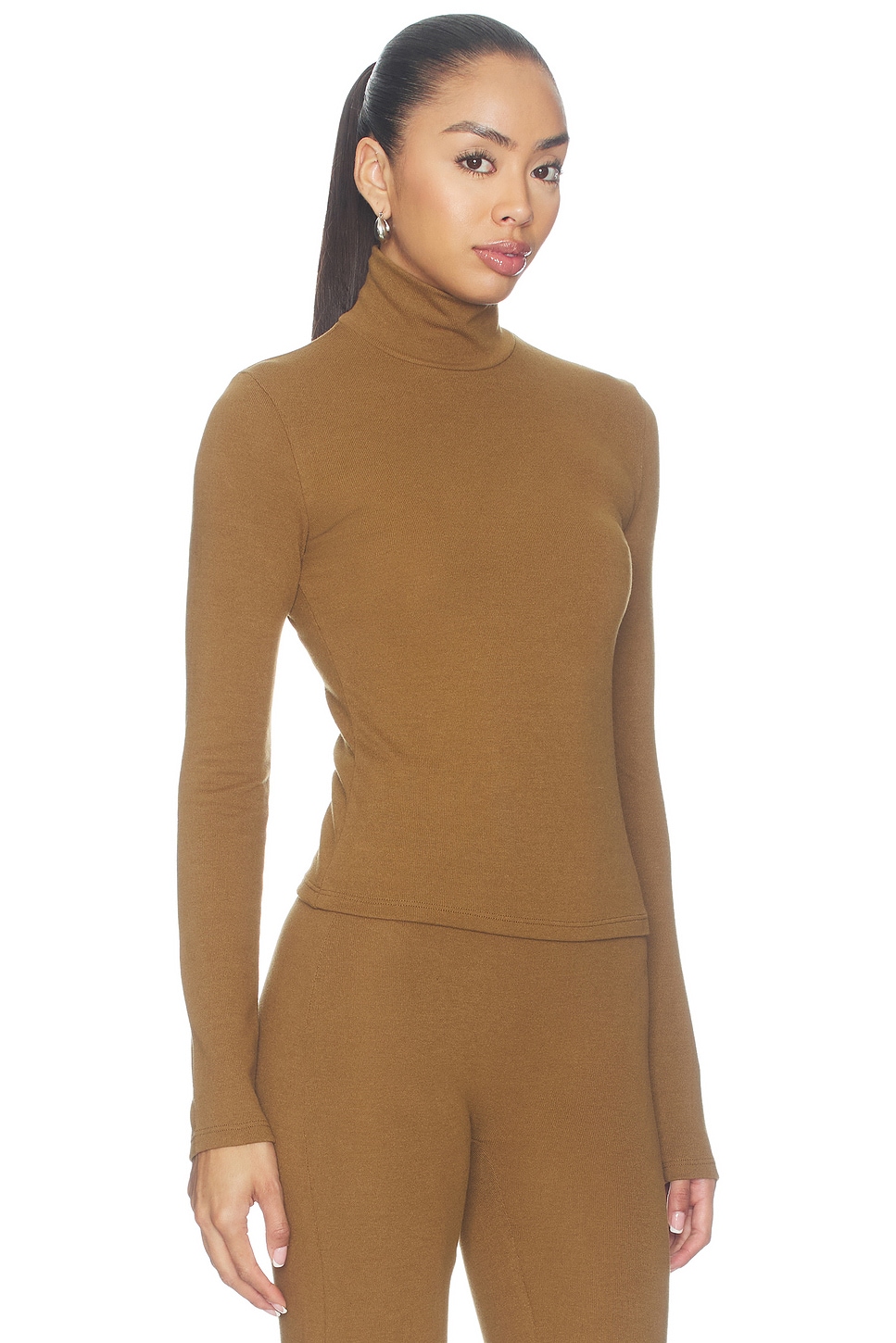 LESET Lauren Long Sleeve Turtleneck Top