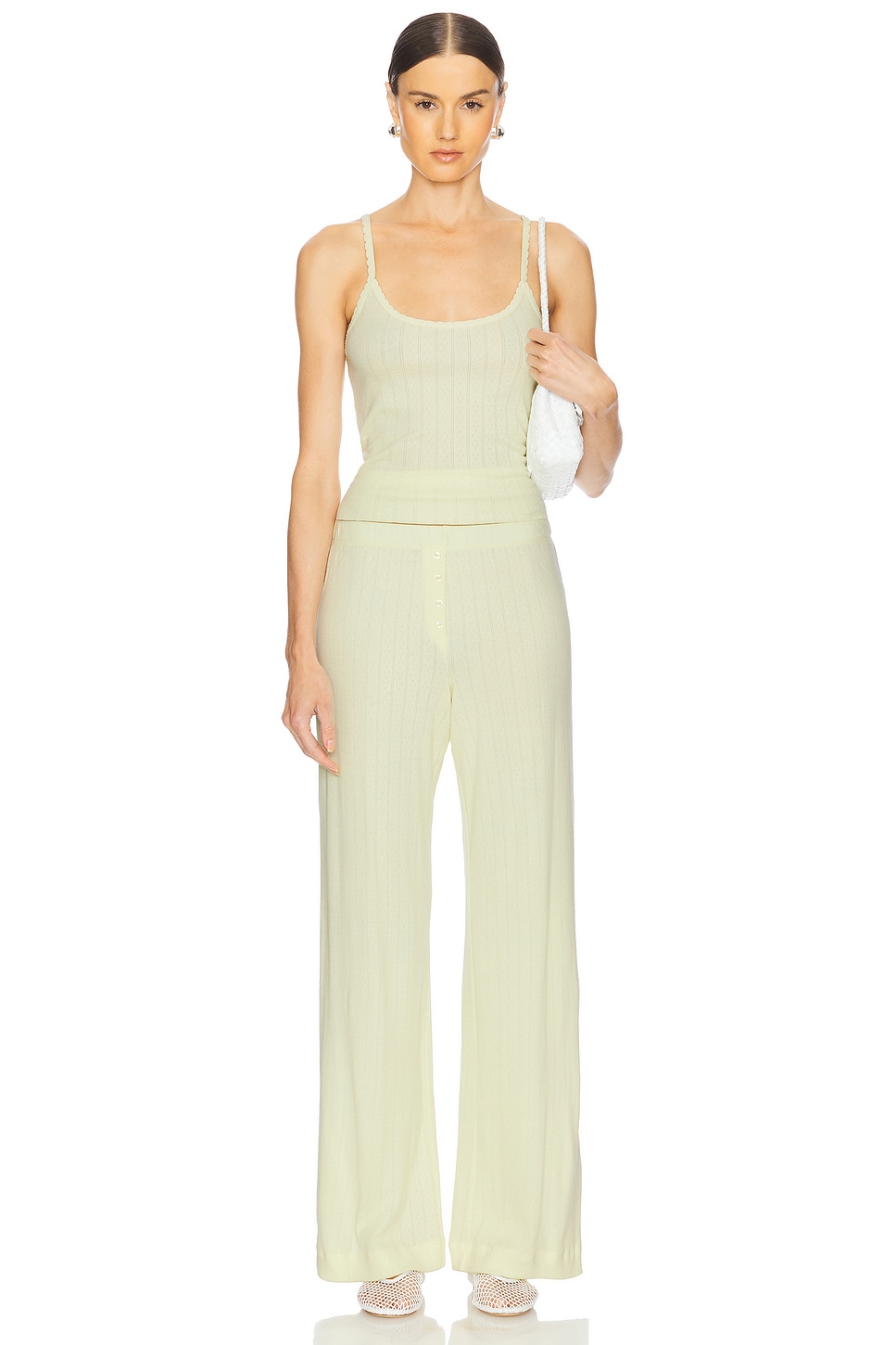 LESET Pointelle Classic Tank Top thumbnail