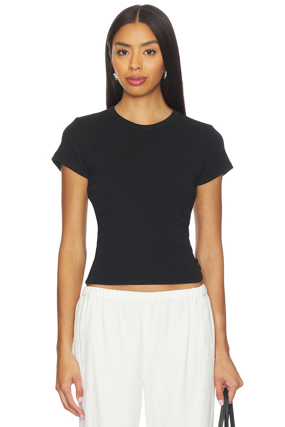 LESET Nando Slim Fit Tee in Black | REVOLVE