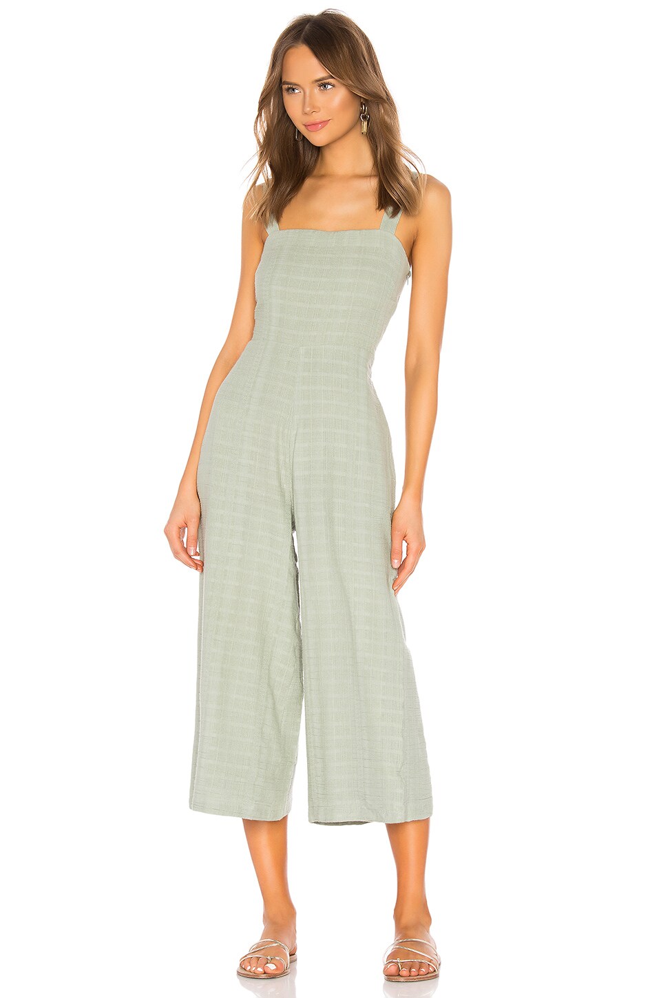 revolve green jumpsuit