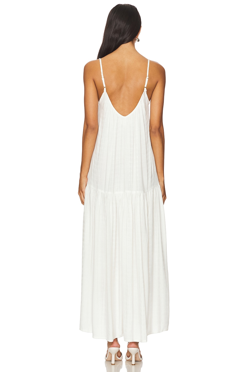 fitted lace wedding dress Frame Women's Malibu Maxi Dress