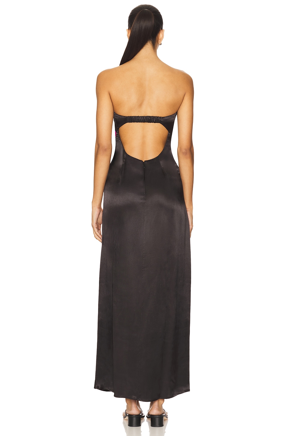 lspace spring in love linen blend maxi dress LSPACE Spring in Love Strapless Maxi Dress