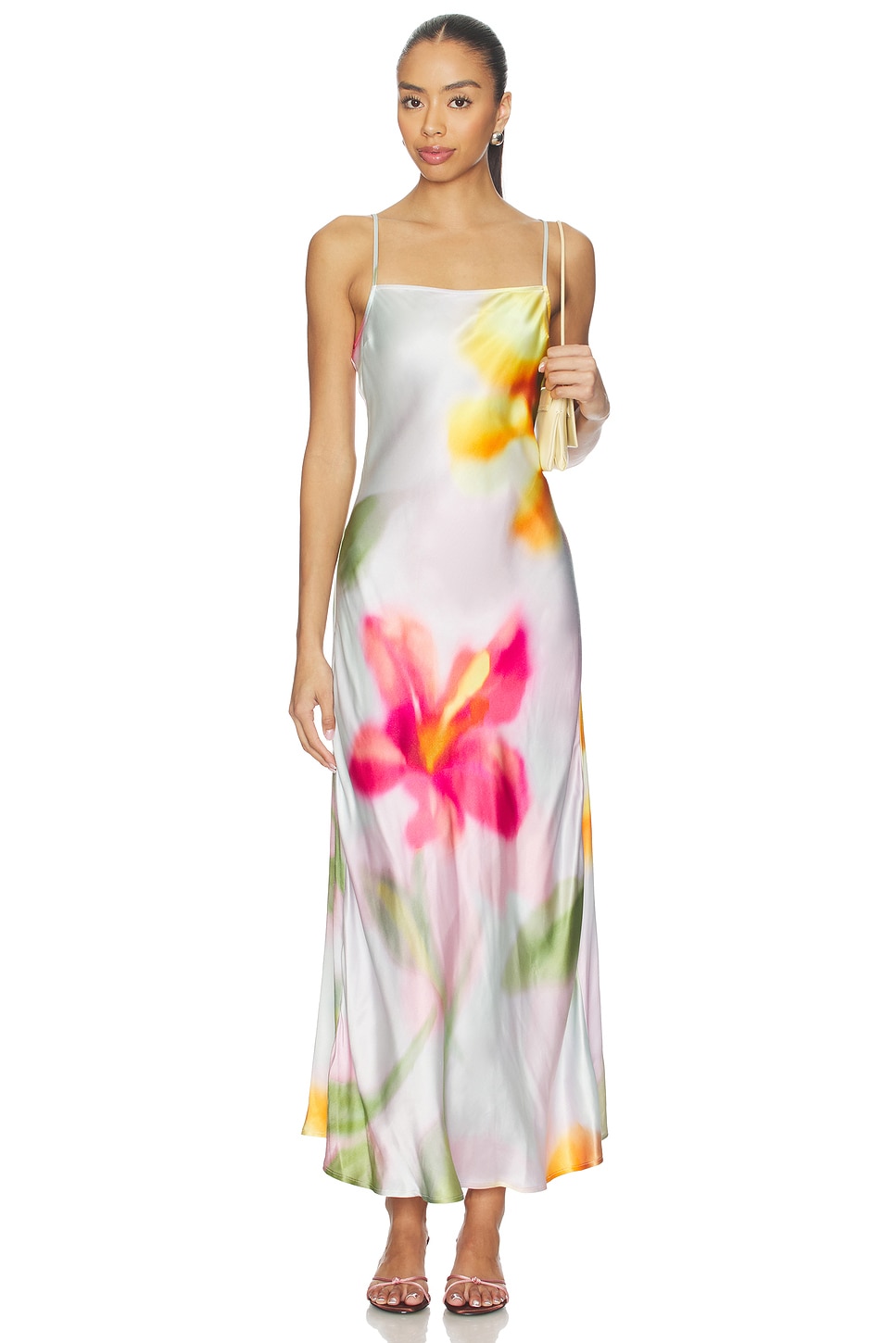 lspace maxi dress LSPACE X THE SALTY BLONDE Eyes On You Satin Maxi Dress