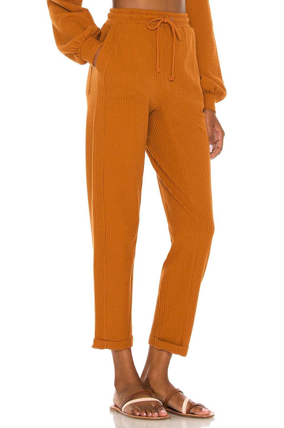 LSPACE Dune Terry Pant in Amber