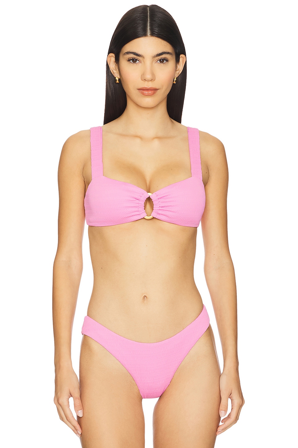 (取寄) エルスペース レディース ウィロー トップ L*Space women Willow Top Hottest Pink LSPACE Willow Bikini Top in Hottest Pink | REVOLVE