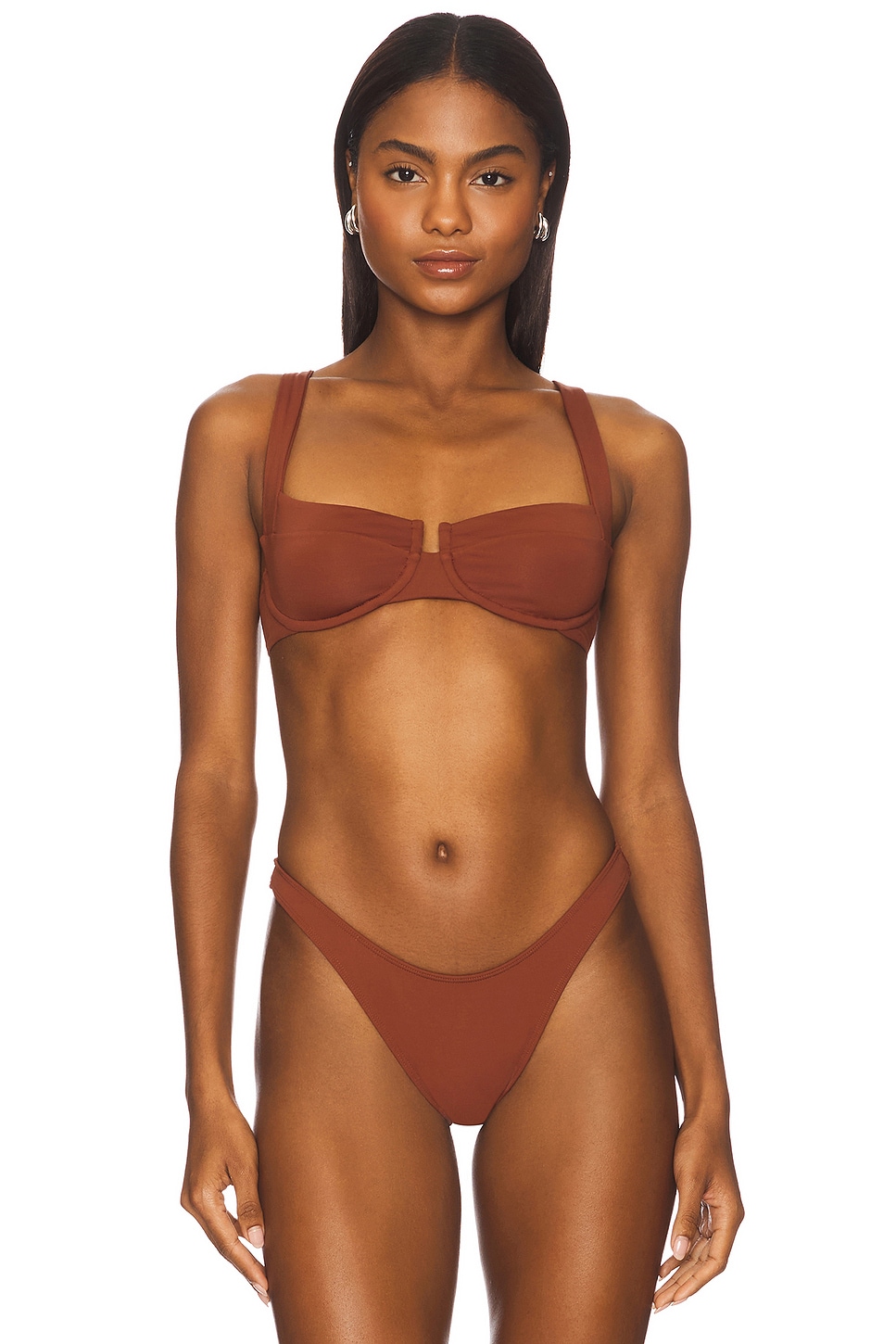lspace tobacco LSPACE Mako Bikini Top in Tobacco