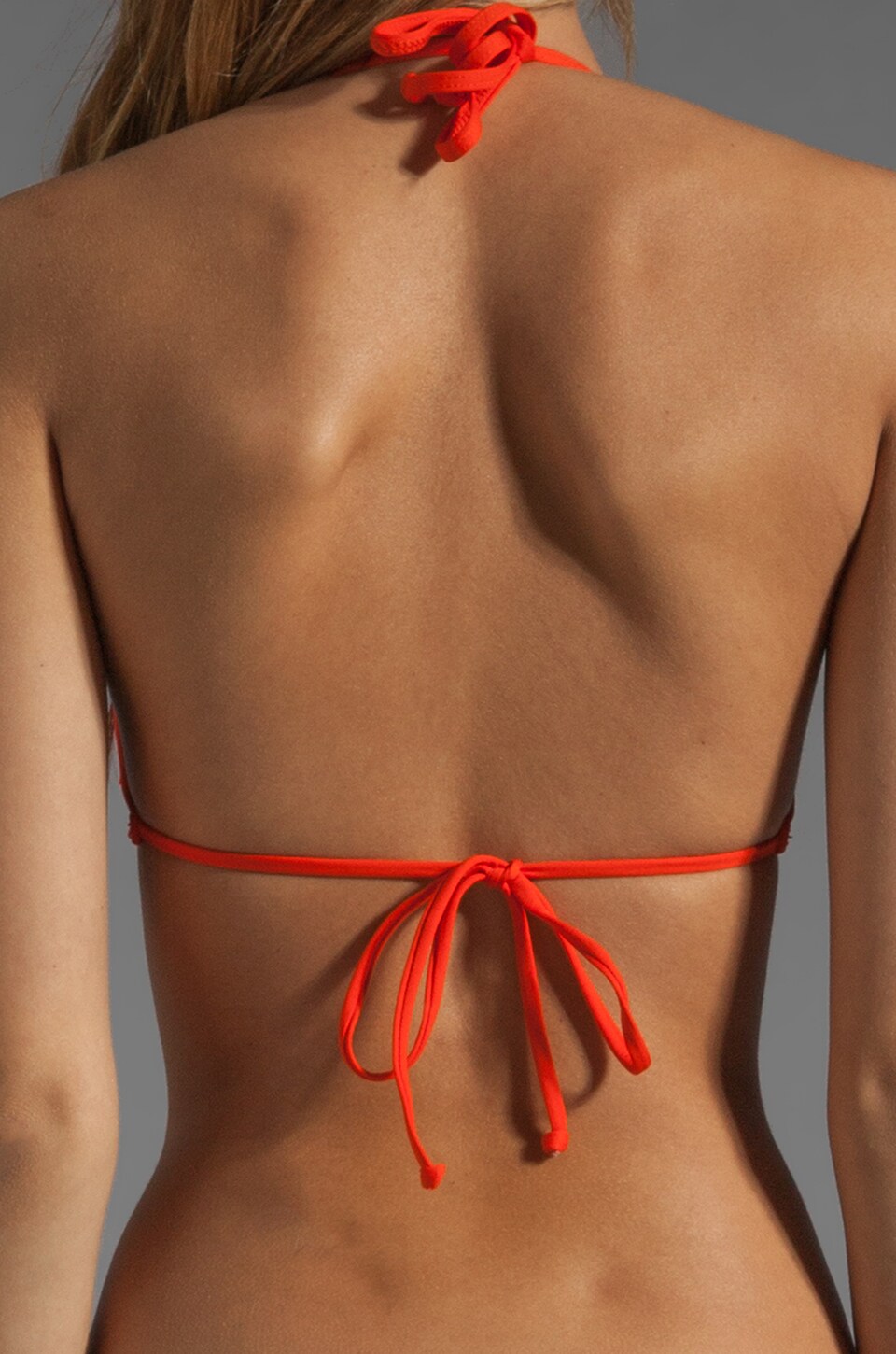 LSPACE Audrey Fringe Halter in Paprika