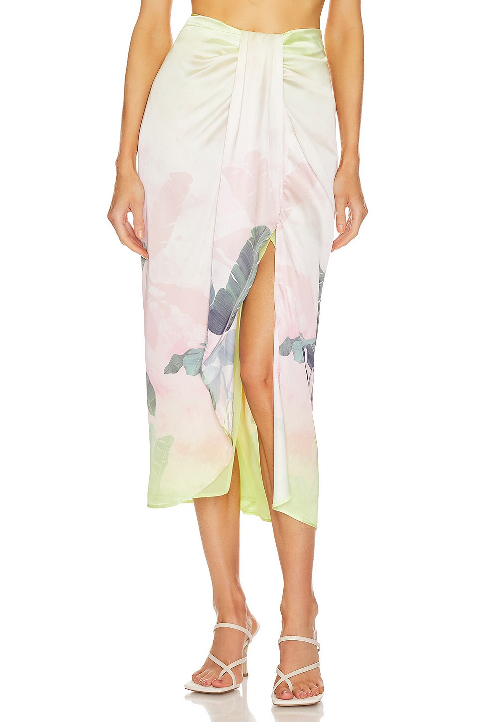 Le Superbe Lulu Parreo Skirt in Banana Palms | REVOLVE