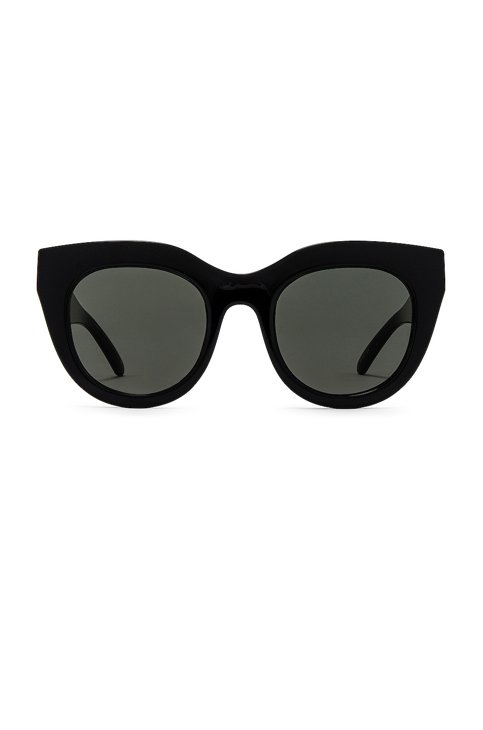 Le Specs Air Heart Sunglasses in Black
