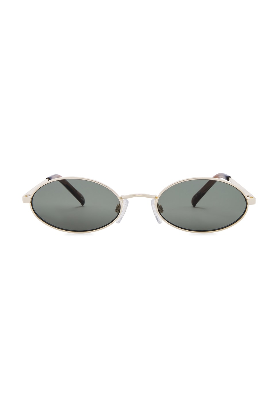 ♡ a s k ♡ Le Specs Love Train Sunglasses in Bright Gold Khaki Mono