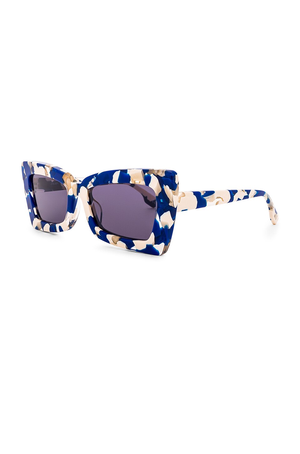 Le Specs Luxe Zaap! in Cobalt Blue Agate & Cool Smoke Mono