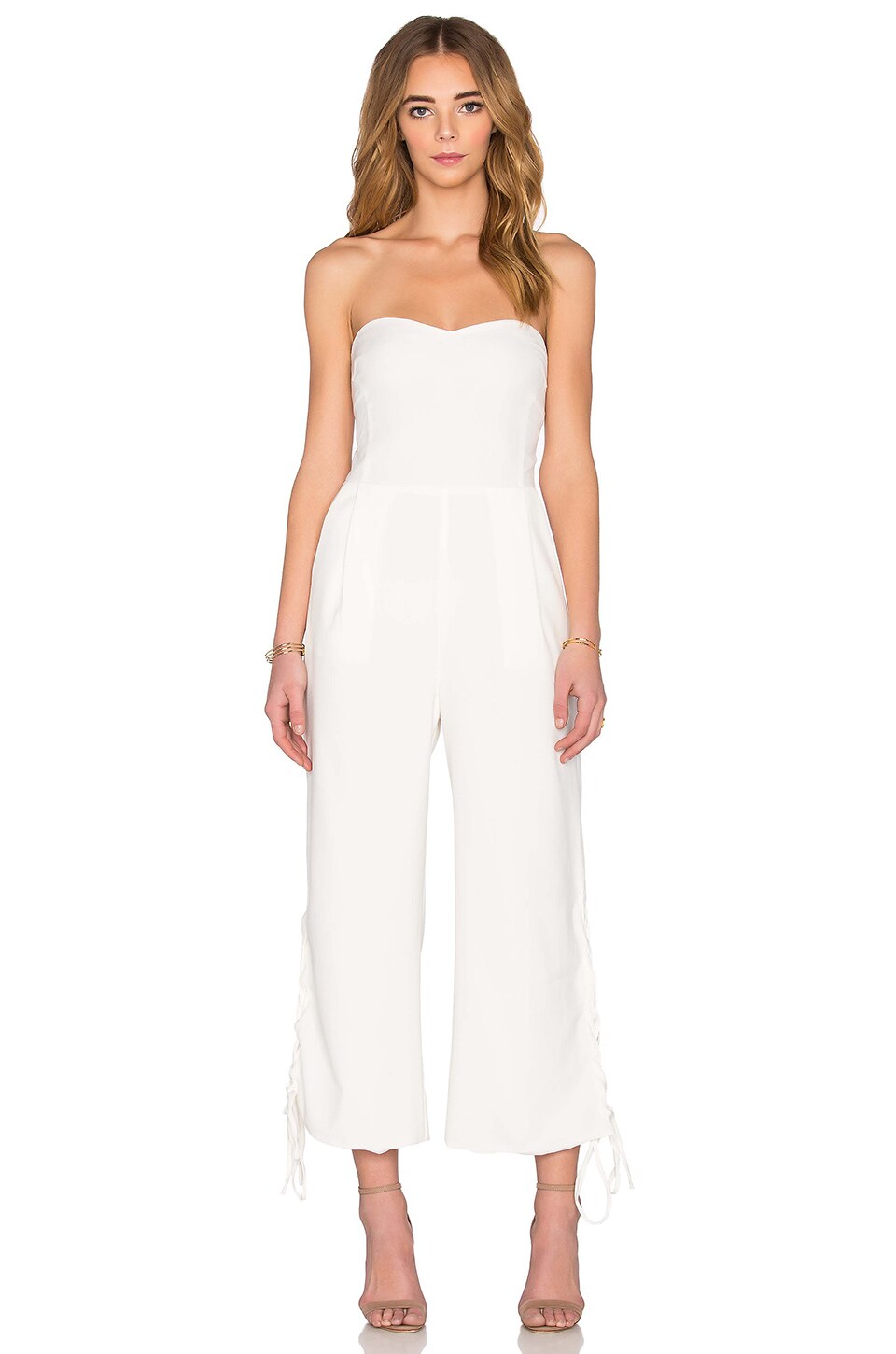 white cropped jumpsuit