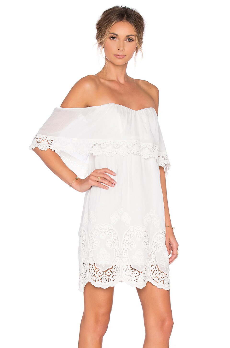 Lucy Paris Ophelia Lace Dress in White