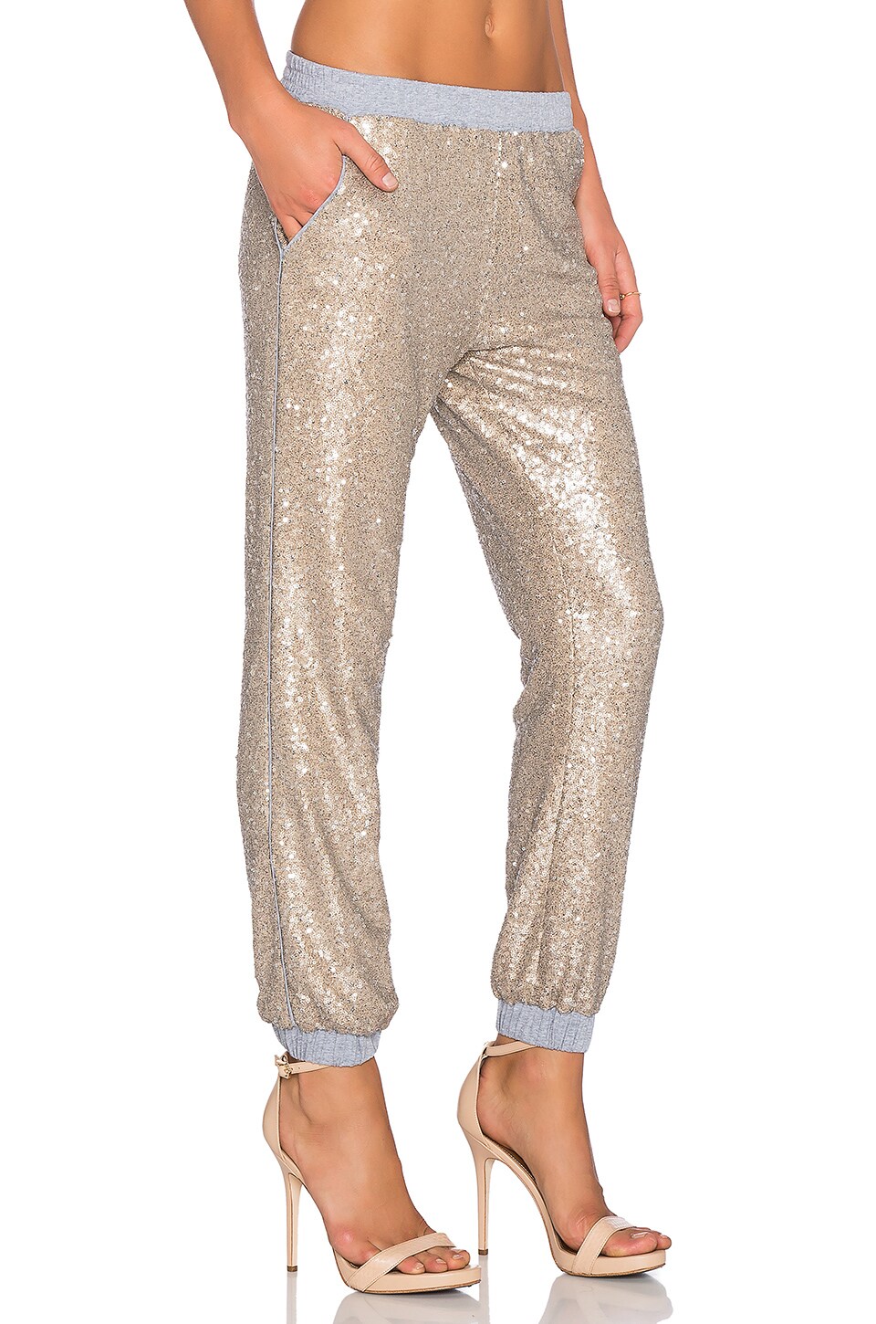 sequin jogger pants