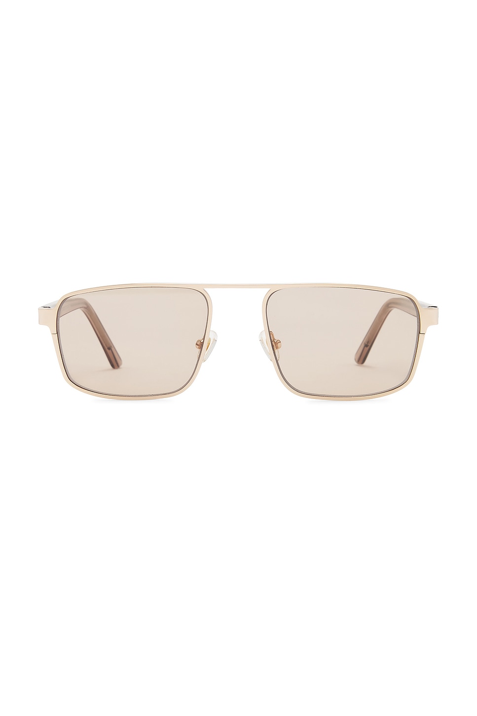 Lu Goldie Billie Sunglasses in Tan | REVOLVE display picture 3