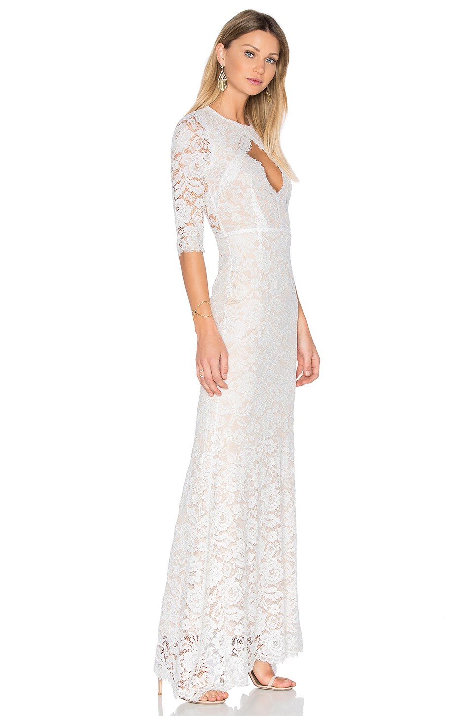 floral lace gown