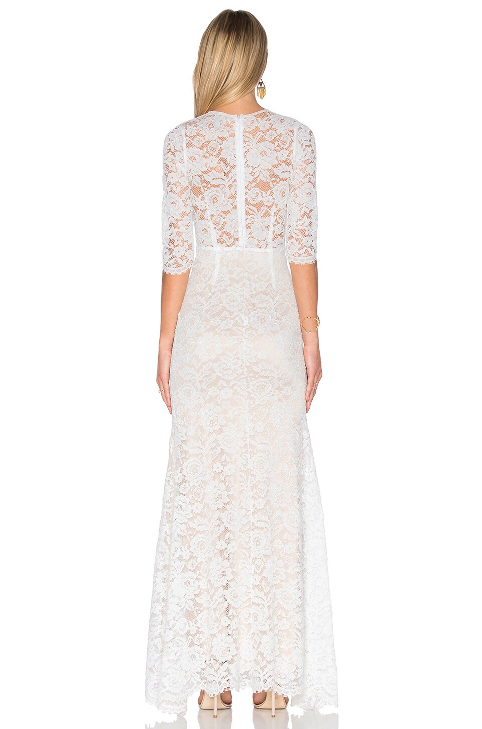 floral lace gown