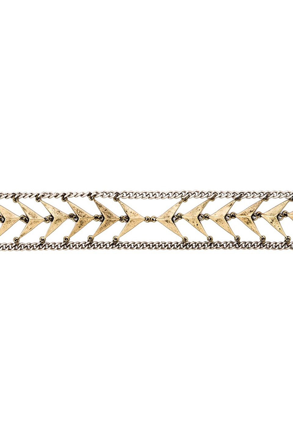 Luv AJ The Ramone Belt in Antique Silver & Gold Combo